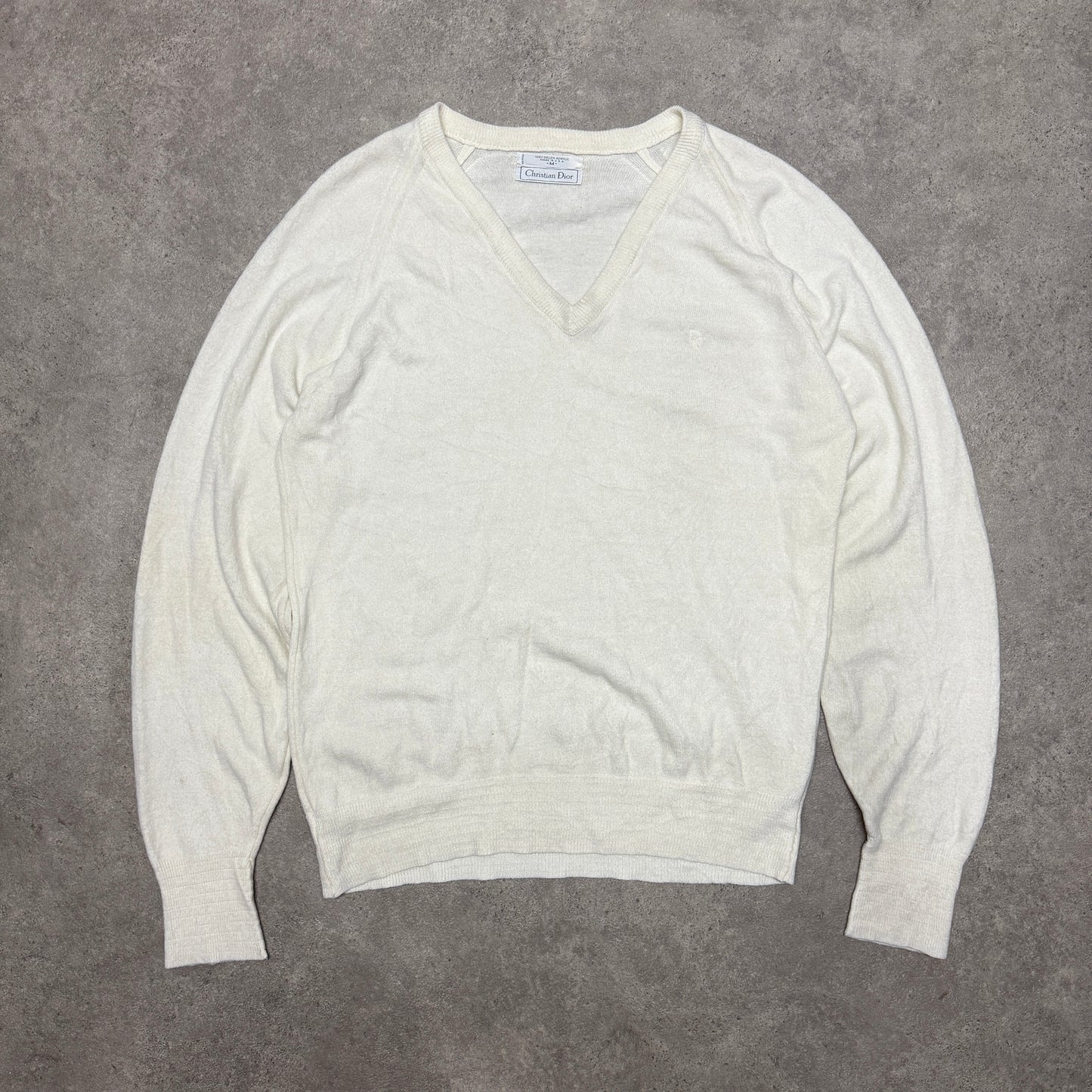 Cristian Dior Jumper Size M White