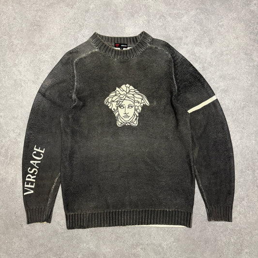 Vintage Versace Sport Jumper XL Grey