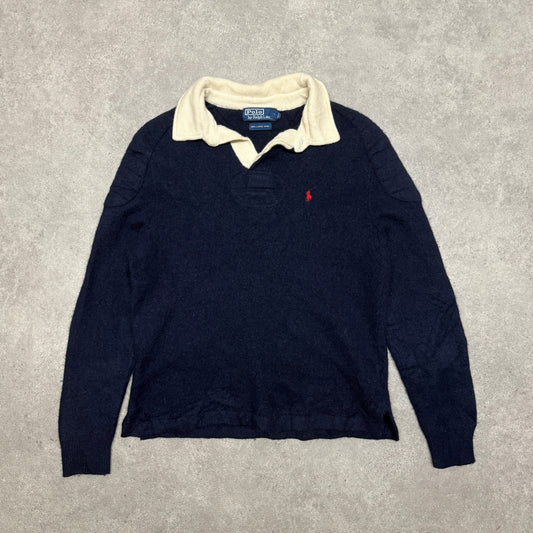 Polo Ralph Lauren Wool Jumper Women Size M Navy