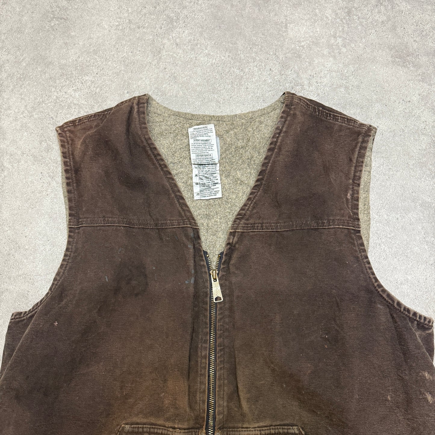 Vintage Carhartt Vest Size XL Brown