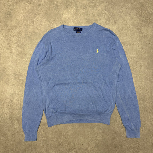 Polo Ralph Lauren Crew Neck  Jumper  Size M Light Blue