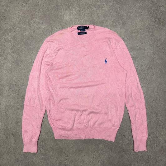 Polo Ralph Lauren Crew Neck Jumper Size M Pink