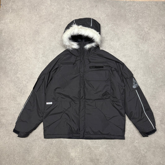 Palace GORE-TEX Arctic Cargo Pcwcs Hooded Jacket Size L Black