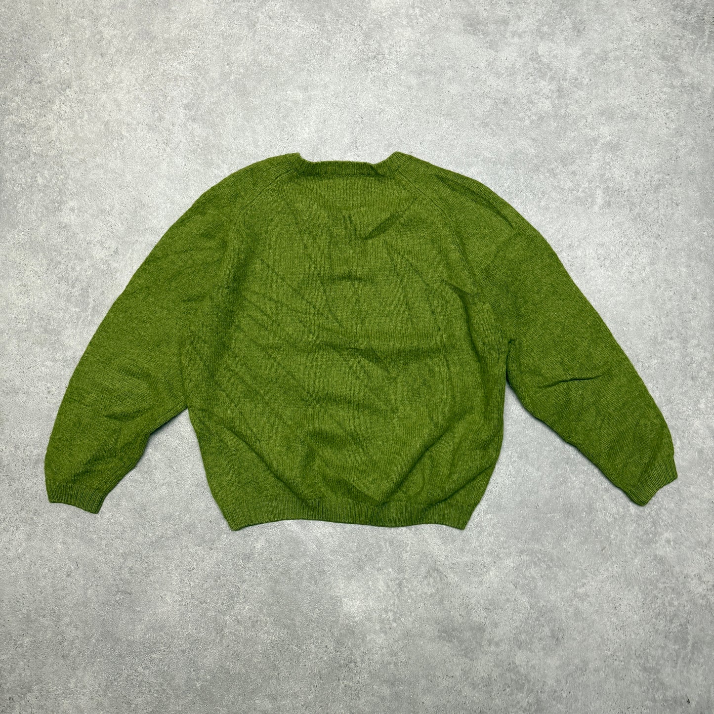 Burberry V Neck Wool Knit Jumper  Women Size m Green