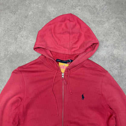 Polo Ralph Lauren Full Zip Hoodie Women Size L  Pink