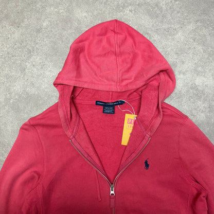 Polo Ralph Lauren Full Zip Hoodie Women Size L  Pink