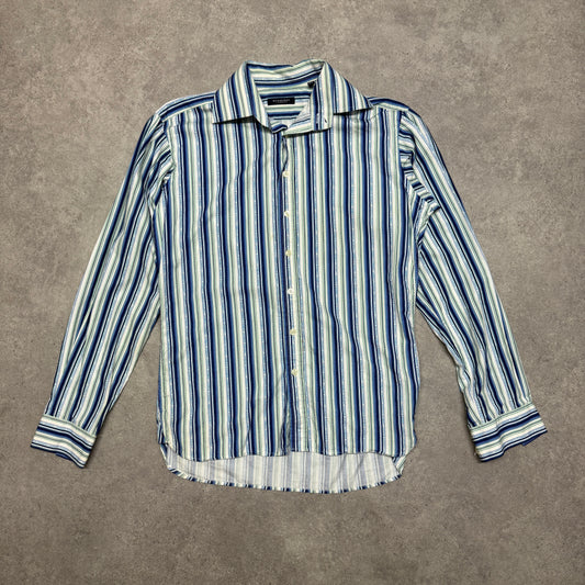 Vintage Burberry  Shirt Size M Blue