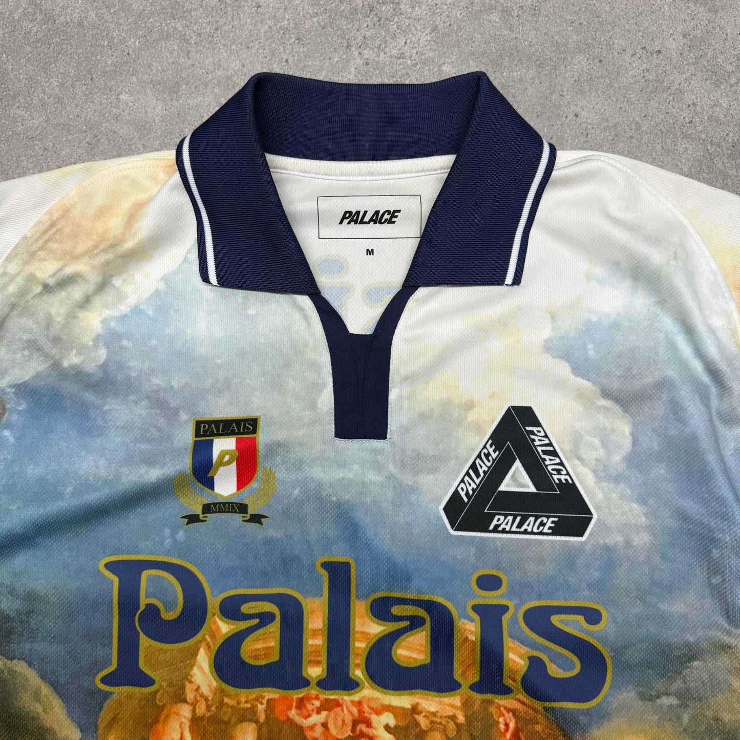 Palace Persailles Football Jersey Size M Blue