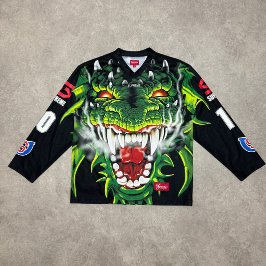 Supreme Dragon Hockey Jersey Size M Green