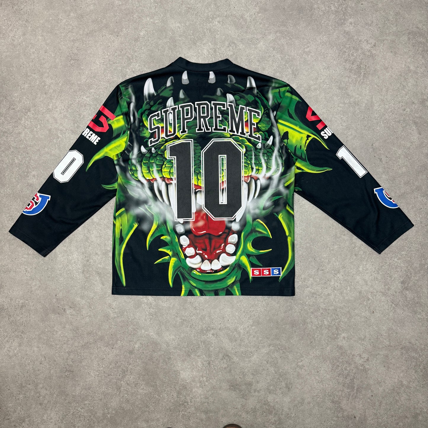 Supreme Dragon Hockey Jersey Size M Green