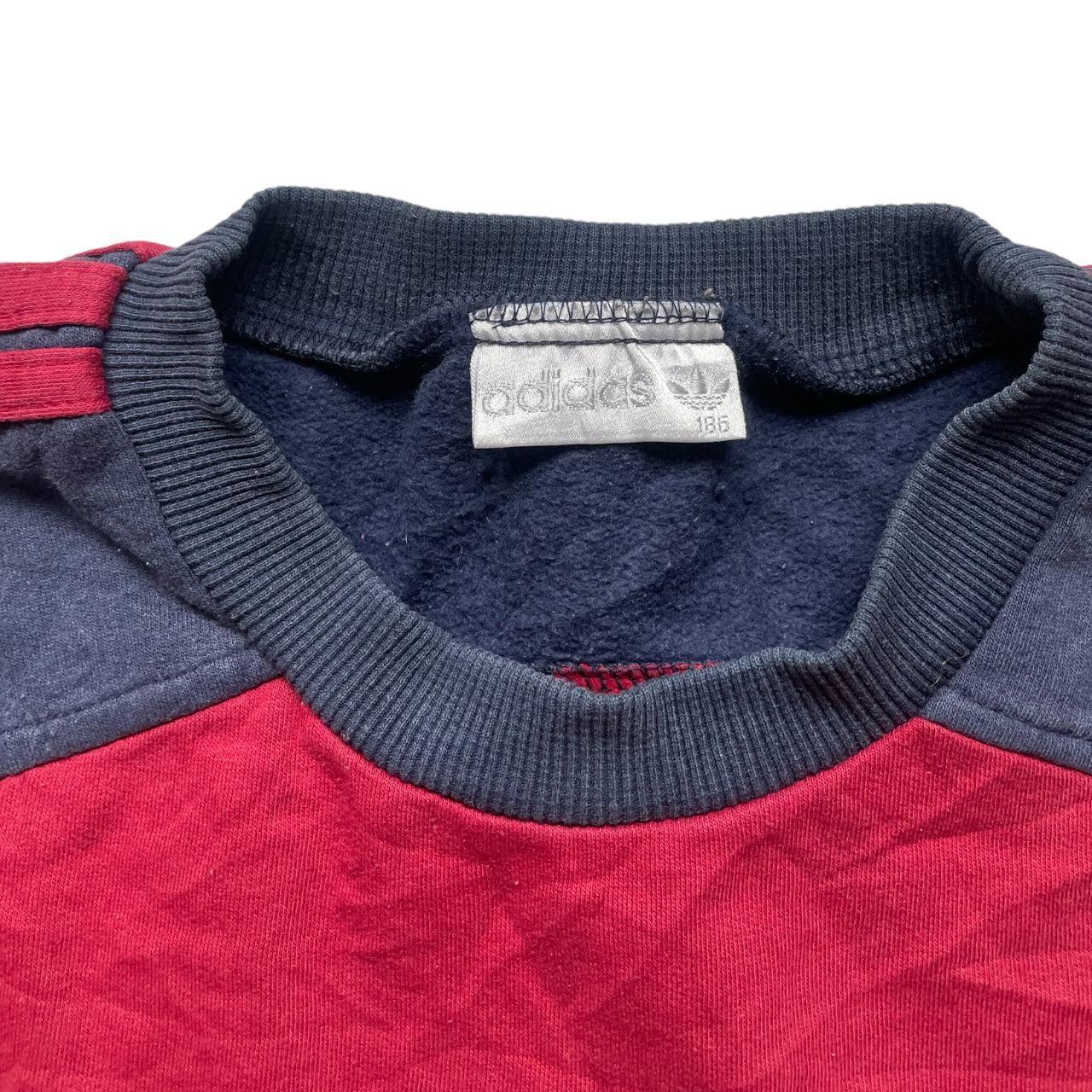 Adidas Vintage Sweatshirt 3 Stripes Retro L Size Multi A_37