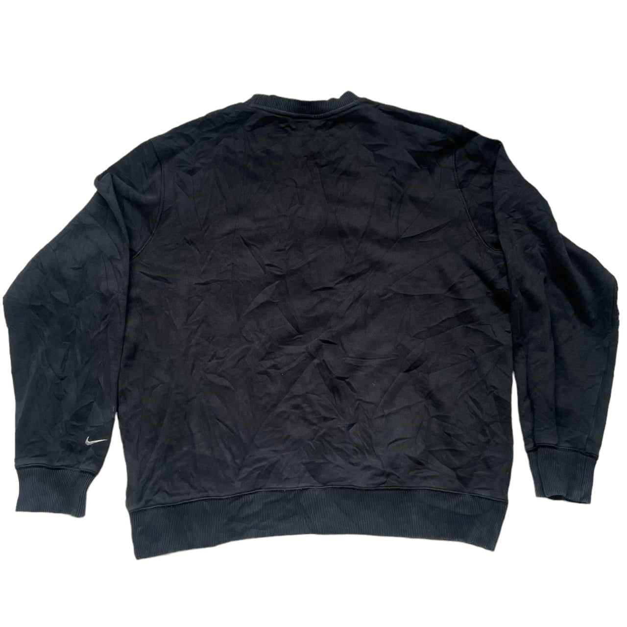 Nike Vintage Sweatshirt Big Logo Retro L Size Black A_32