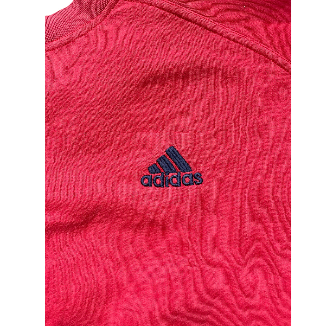 Red adidas sweatshirt vintage hot sale