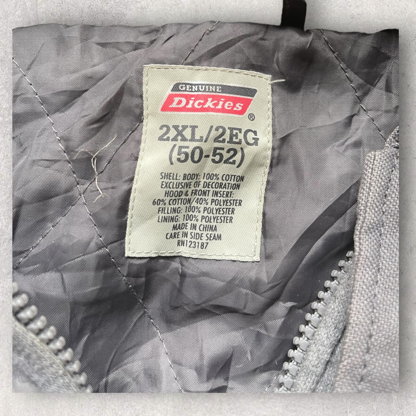 Vintage Dickies Shirt Jacket Workwear Retro Grey XXL Size W_6