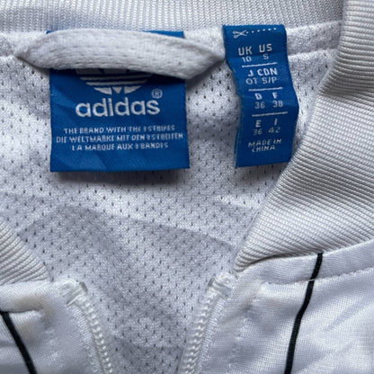 Vintage Adidas Tracksuit Top 80s Zip White S Size T_6