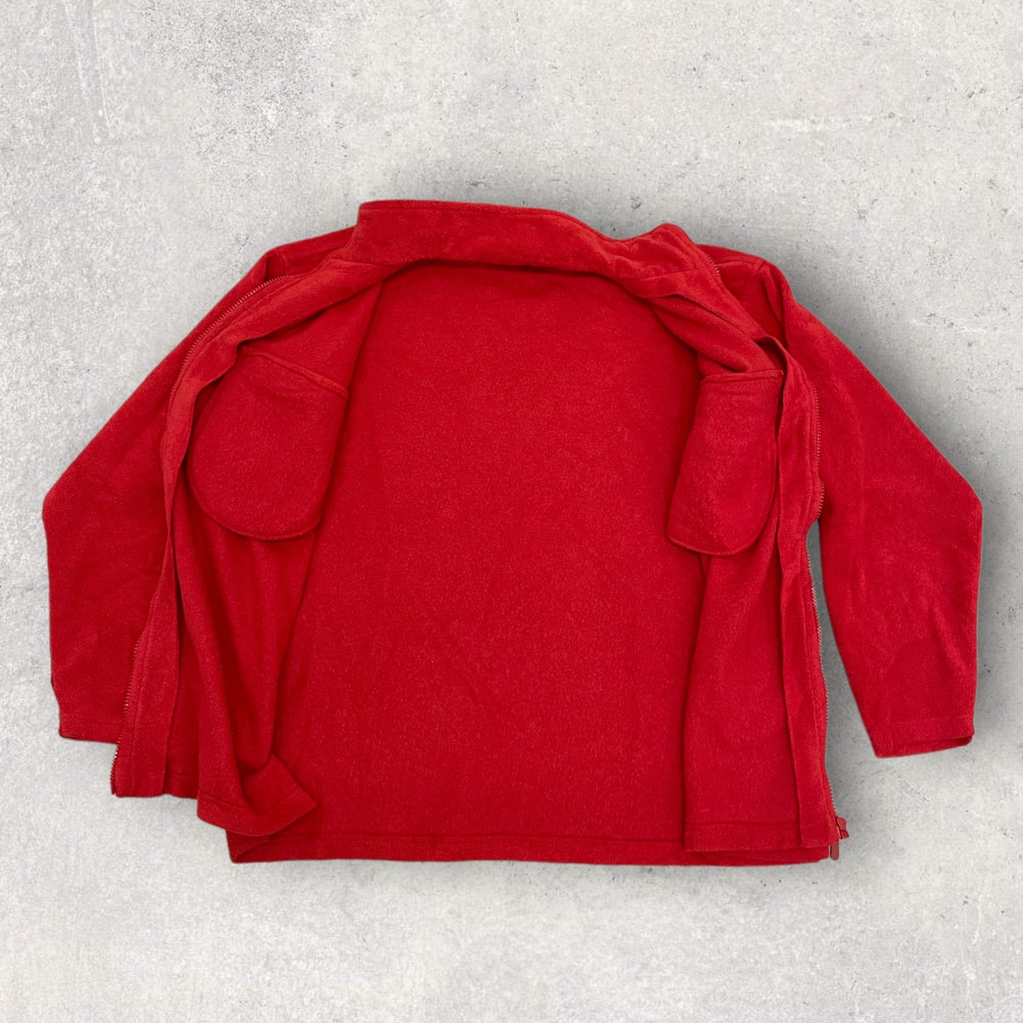 Vintage Nike Fleece Jacket Size M Red 90s Retro FL_2