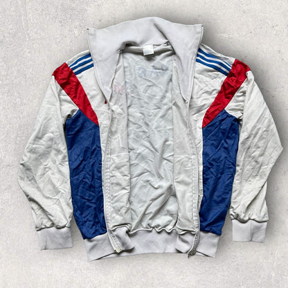 Adidas Vintage Tracksuit Top Retro 80s White S Size T_5