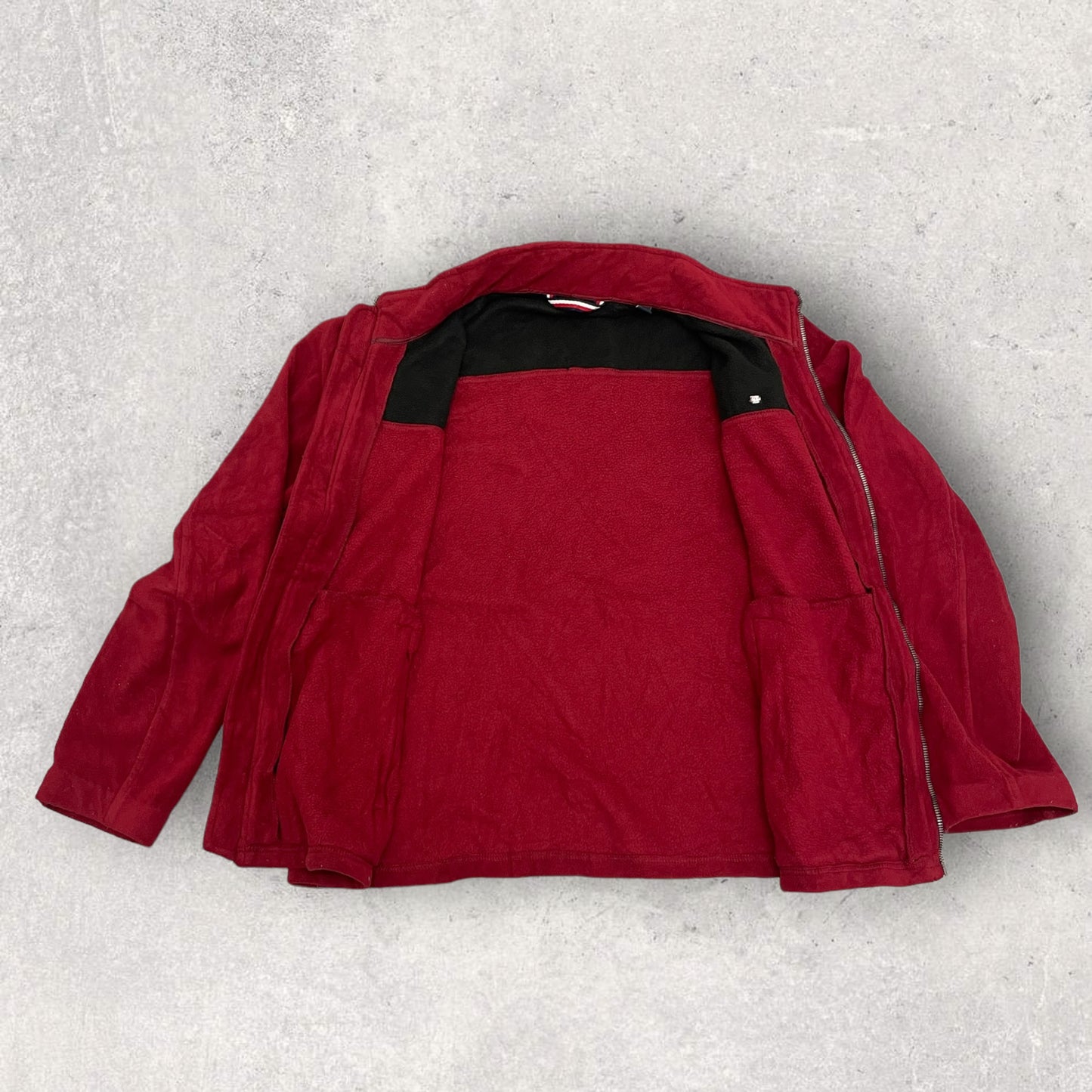 Vintage Tommy Hilfiger Fleece Jacket Red Size M FL_6