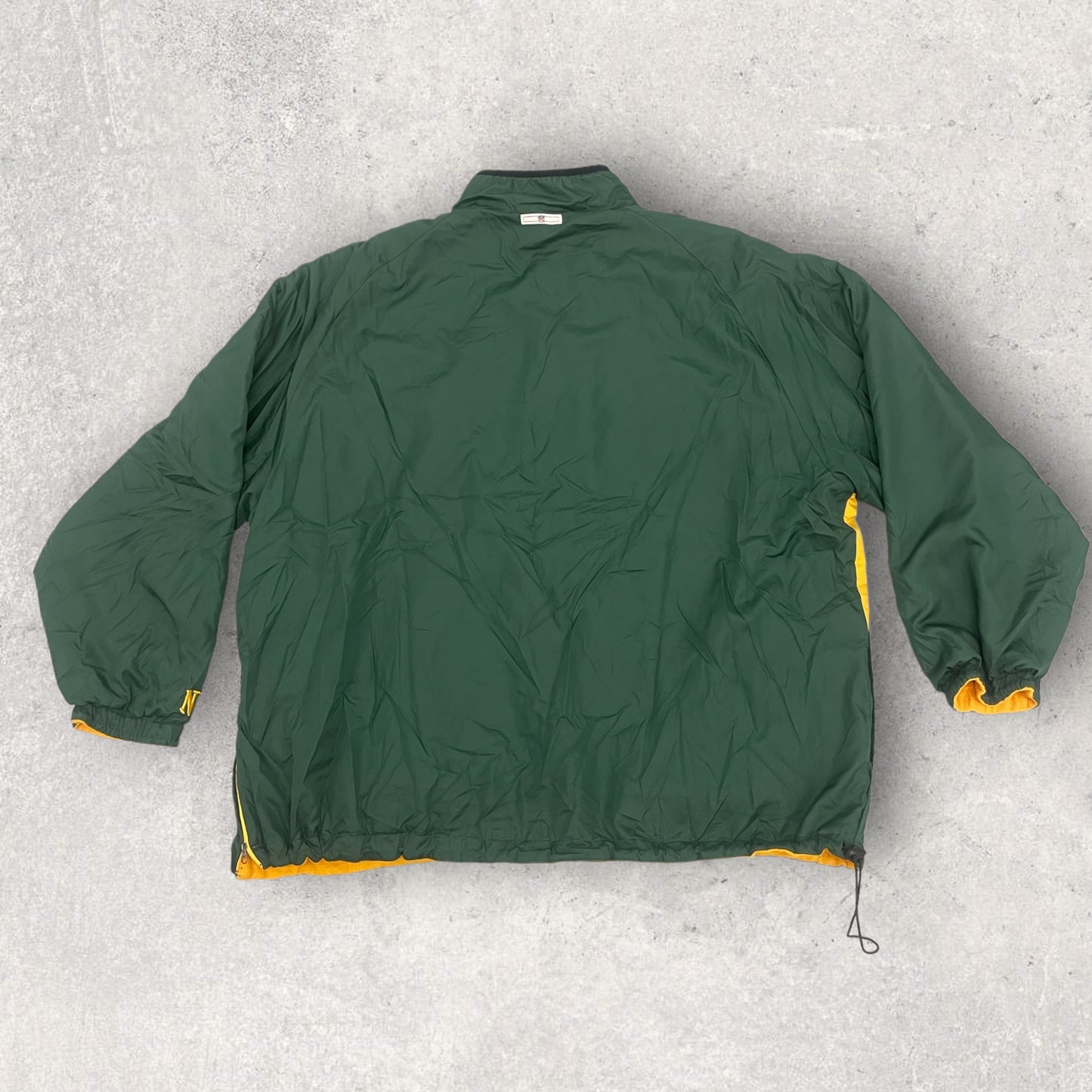 Vintage NFL Fleece Jacket Green Packers Reversible Size XXL Fl_17