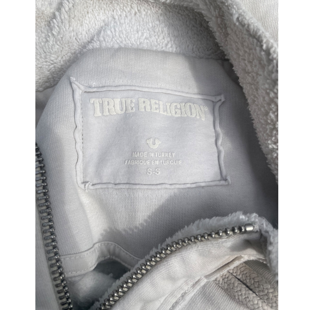Vintage True Religion Jacket Button Detail 90s White S Size A_69