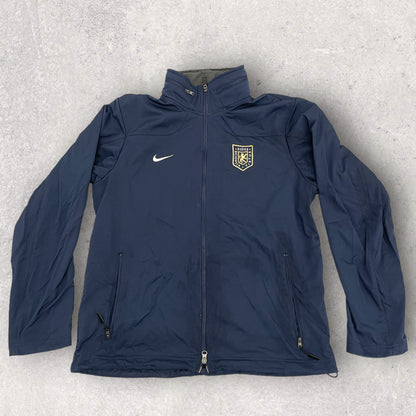 Vintage Nike Football Fleece Jacket Retro Navy Size M FL_5