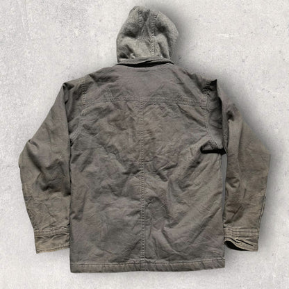 Vintage Dickies Shirt Jacket Workwear Retro Grey XXL Size W_6