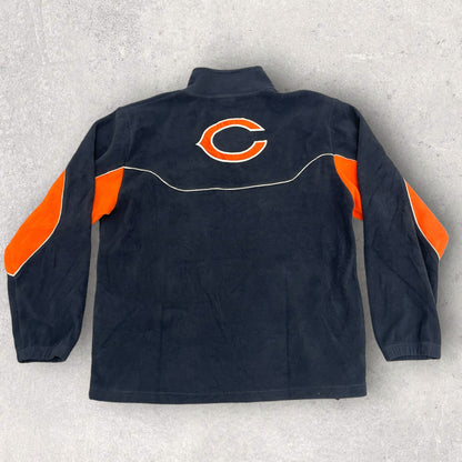Vintage NFL Fleece Jacket Bears Navy Size M Fl_10