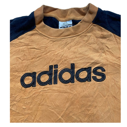 Vintage Adidas Sweatshirt Retro 90s S Size Orange A_30